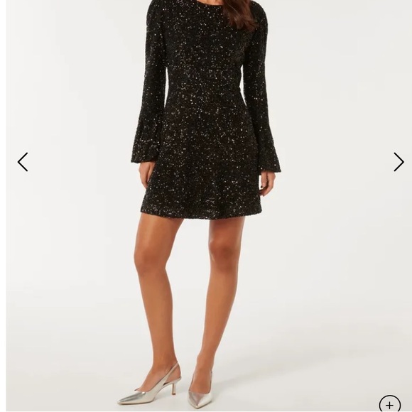 Evernew Lizzy Sequin Mini dress black - Picture 4 of 4